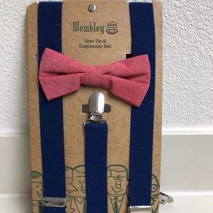 Wembley Bow tie and suspenders set